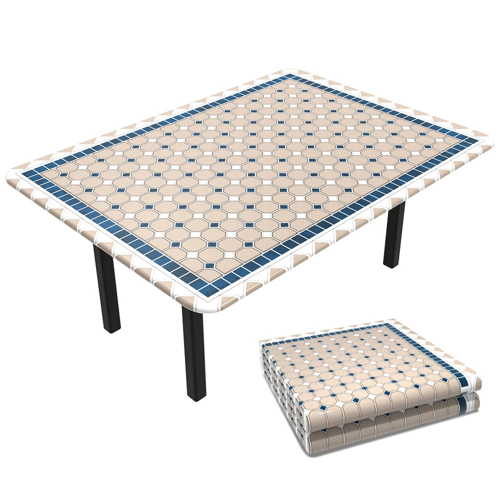 Nappe De Table Rectangulaire En PVC Tissu Non-tissé Style Ceramique(Nappe De Table Rectangulaire En Pvc Tissu Non Tisse Style Ceramique) 1 Nappe De Table Rectangulaire En PVC Tissu Non-tissé Style Ceramique(Nappe De Table Rectangulaire En Pvc Tissu Non Tisse Style Ceramique)