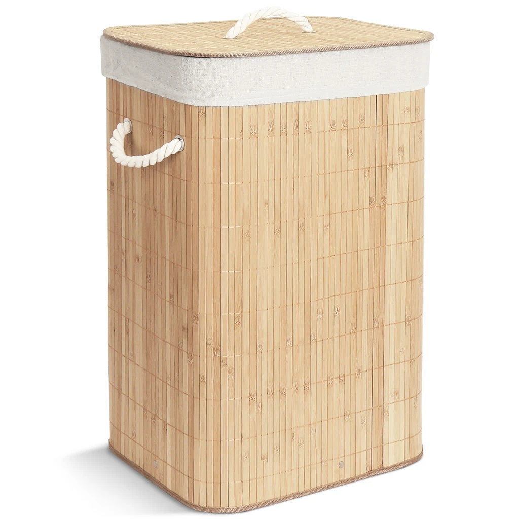 Panier A Linge En Bambou Rectangulaire Avec Couvercle 72L(Panier A Linge En Bambou Rectangulaire Avec Couvercle 72l) 1 Panier A Linge En Bambou Rectangulaire Avec Couvercle 72L(Panier A Linge En Bambou Rectangulaire Avec Couvercle 72l)
