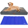 Matelas Panier Pour Chien Avec Tapis Gel Rafraichissant Amovible 91x70x9cm(Matelas Panier Pour Chien Avec Tapis Gel Rafraichissant Amovible 91x70x9cm)