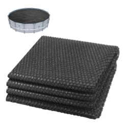 Bache A Bulle Piscine 120 Microns Ronde Decoupable Ø457cm Noir(Bache A Bulle Piscine 120 Microns Ronde Decoupable O457cm Noir)