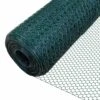 Grillage A Poule Avec Fils 25mm En PVC Gaine Vert 1x25M(Grillage A Poule Avec Fils 25mm En Pvc Gaine Vert 1x25m)
