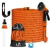 Tuyau D’Arrosage Extensible 30m Avec Accessoires Orange(Tuyau D Arrosage Extensible 30m Avec Accessoires Orange)