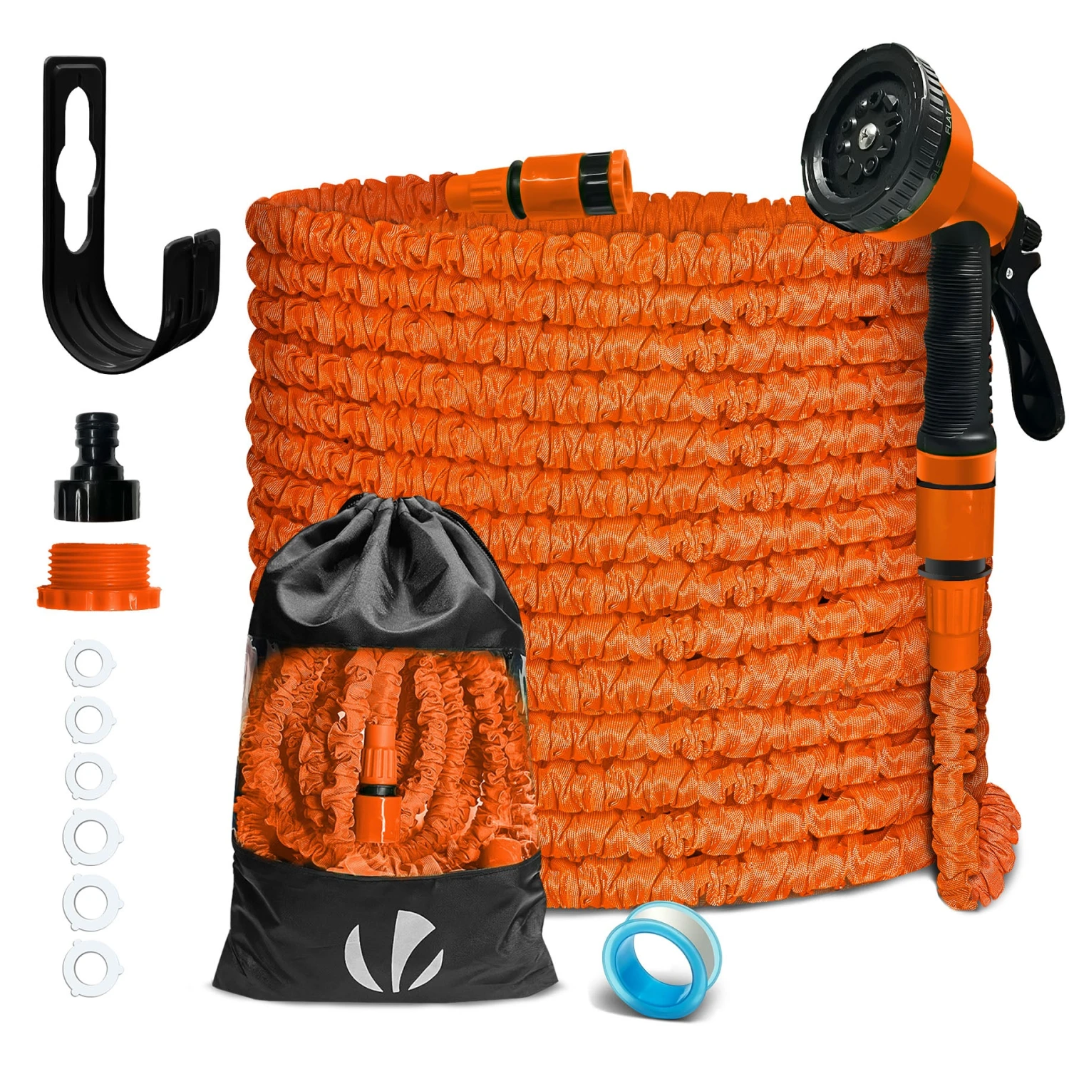 Tuyau D’Arrosage Extensible 30m Avec Accessoires Orange(Tuyau D Arrosage Extensible 30m Avec Accessoires Orange) 1 Tuyau D’Arrosage Extensible 30m Avec Accessoires Orange(Tuyau D Arrosage Extensible 30m Avec Accessoires Orange)