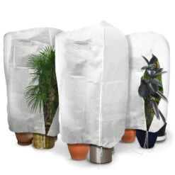 Lot De 3 Housse Hivernage Plante Avec Cordonet Zipper Polypropylème 80g/m² 120x180cm Blanc(Lot De 3 Housse Hivernage Plante Avec Cordon Et Zipper Polypropyleme 80g M 120x180cm Blanc)