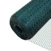 Grillage A Poule Avec Fils 13mm En PVC Gaine Vert 1x50M(Grillage A Poule Avec Fils 13mm En Pvc Gaine Vert 1x50m)