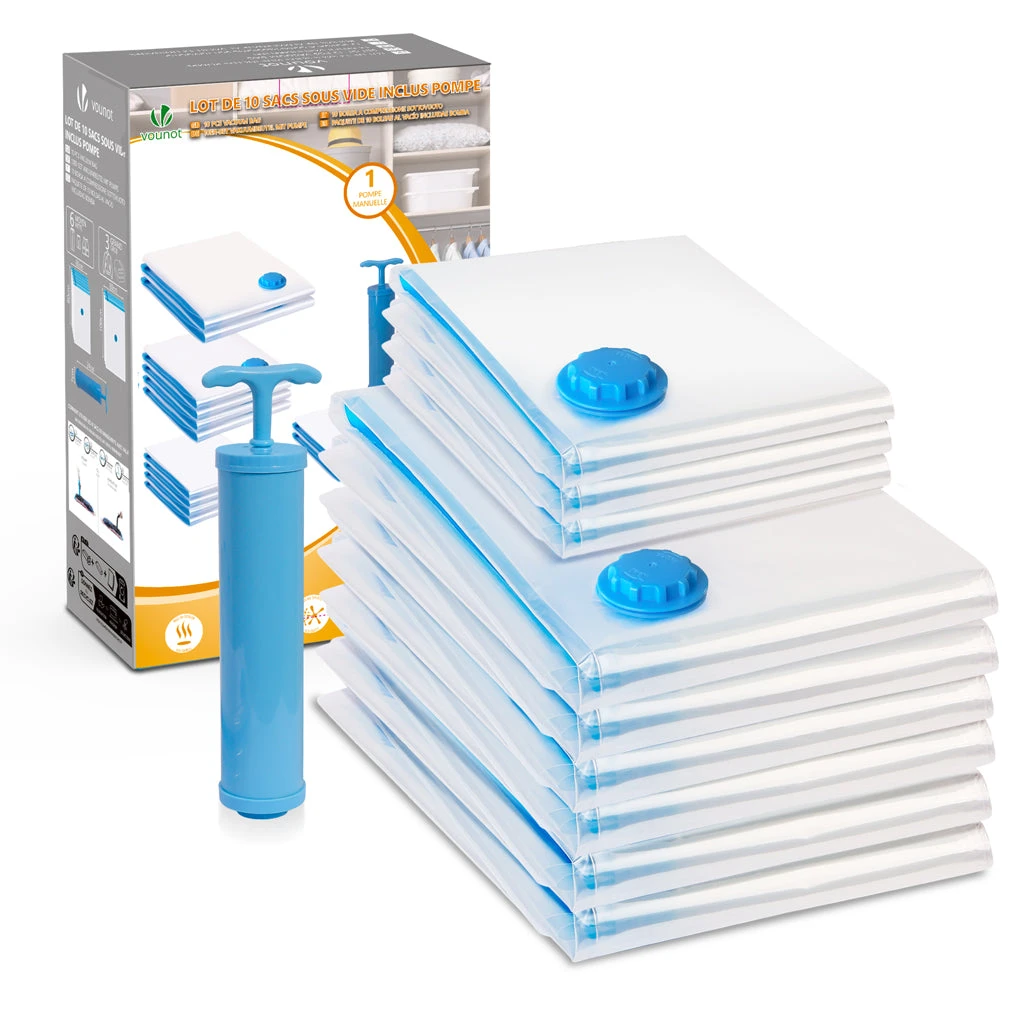 Sac De Rangement Sous Vide Aspirateur Avec Pompe Lot De 10pcs(Sac De Rangement Sous Vide Aspirateur Avec Pompe Lot De 10pcs) 1 Sac De Rangement Sous Vide Aspirateur Avec Pompe Lot De 10pcs(Sac De Rangement Sous Vide Aspirateur Avec Pompe Lot De 10pcs)