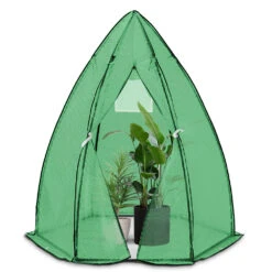 Serre De Jardin Hivernage Dome Avec Bache PE 160x160x180cm Vert(Serre De Jardin Hivernage Dome Avec Bache Pe 160x160x180cm Vert)