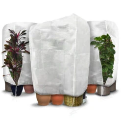 Lot De 3 Housse Hivernage Plante Avec Cordon Et Zipper Polypropylème 80g/m² 200x240cm Blanc(Lot De 3 Housse Hivernage Plante Avec Cordon Et Zipper Polypropyleme 80g M 200x240cm Blanc)