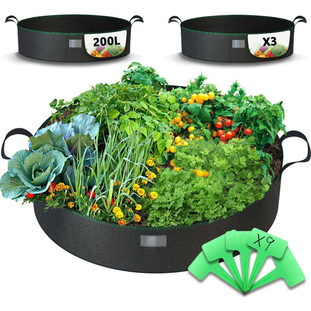 Lot De 3 Sacs De Plantation Non Tisse 200L Avec Poignee Noir(Lot De 3 Sacs De Plantation Non Tisse 200l Avec Poignee Noir) 1 Lot De 3 Sacs De Plantation Non Tisse 200L Avec Poignee Noir(Lot De 3 Sacs De Plantation Non Tisse 200l Avec Poignee Noir)