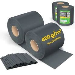 Brise Vue Occultant PVC 450g/m2 19cm X 140m Anthracite(Brise Vue Occultant Pvc 450g M2 19cm X 140m Anthracite)