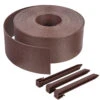Bordure De Jardin PE Haute Flexible 20M Avec Piquets Marron(Bordure De Jardin Pe Haute Flexible 20m Avec Piquets Marron)