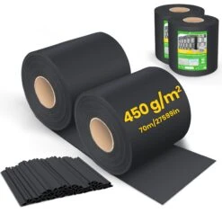 Brise Vue Occultant PVC 450g/m2 19cm X 140m Noir(Brise Vue Occultant Pvc 450g M2 19cm X 140m Noir)