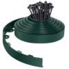Bordure De Jardin PVC Flexible 20m Avec Piquets Vert(Bordure De Jardin Pvc Flexible 20m Avec Piquets Vert)