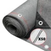 Brise Vue Occultant En HDPE 230g/m² 1.5x10m Avec Attaches De Fixation Gris(Brise Vue Occultant En Hdpe 230g M 1 5x10m Avec Attaches De Fixation Gris)