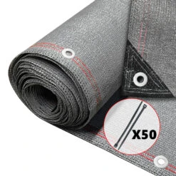 Brise Vue Occultant En HDPE 230g/m² 1.5x10m Avec Attaches De Fixation Gris(Brise Vue Occultant En Hdpe 230g M 1 5x10m Avec Attaches De Fixation Gris)