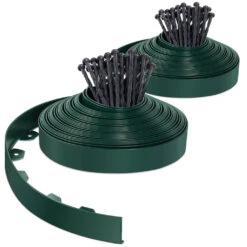 Bordure De Jardin PVC Flexible 40m Avec Piquets Vert(Bordure De Jardin Pvc Flexible 40m Avec Piquets Vert)