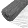 Grillage A Poule Avec Fils 13mm En PVC Gaine Gris 1x25M(Grillage A Poule Avec Fils 25mm En Pvc Gaine Gris 1x25m 1)