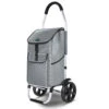 Chariot De Course Pliable Aluminium 2 Roues Gris(Chariot De Course Pliable Aluminium 2 Roues Gris)