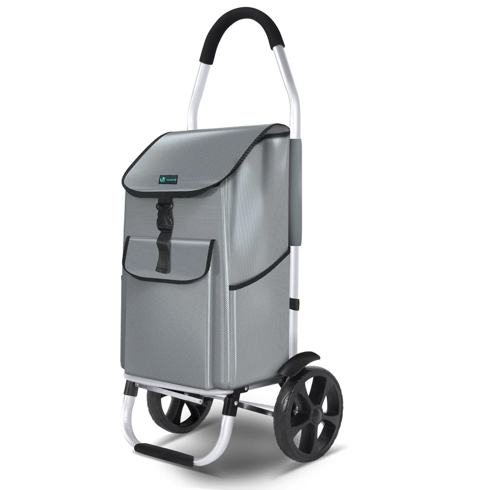Chariot De Course Pliable Aluminium 2 Roues Gris(Chariot De Course Pliable Aluminium 2 Roues Gris) 1 Chariot De Course Pliable Aluminium 2 Roues Gris(Chariot De Course Pliable Aluminium 2 Roues Gris)