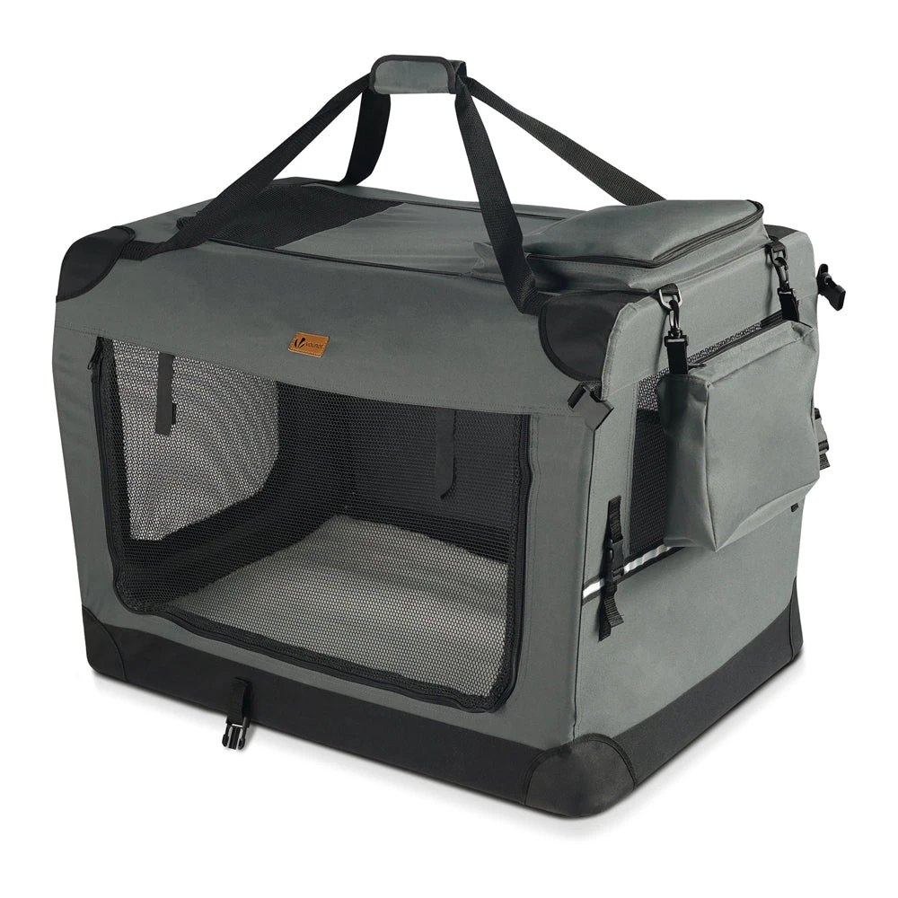 Sac Transport Pliable Chien Chat Caisse Cage Portable 70x52x52cm Gris(Sac Transport Pliable Chien Chat Caisse Cage Portable 70x52x52cm Gris) 1 Sac Transport Pliable Chien Chat Caisse Cage Portable 70x52x52cm Gris(Sac Transport Pliable Chien Chat Caisse Cage Portable 70x52x52cm Gris)