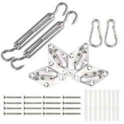 Kit De Fixation 24pcs Pour Voile Ombrage(Kit De Fixation 24pcs Pour Voile Ombrage)