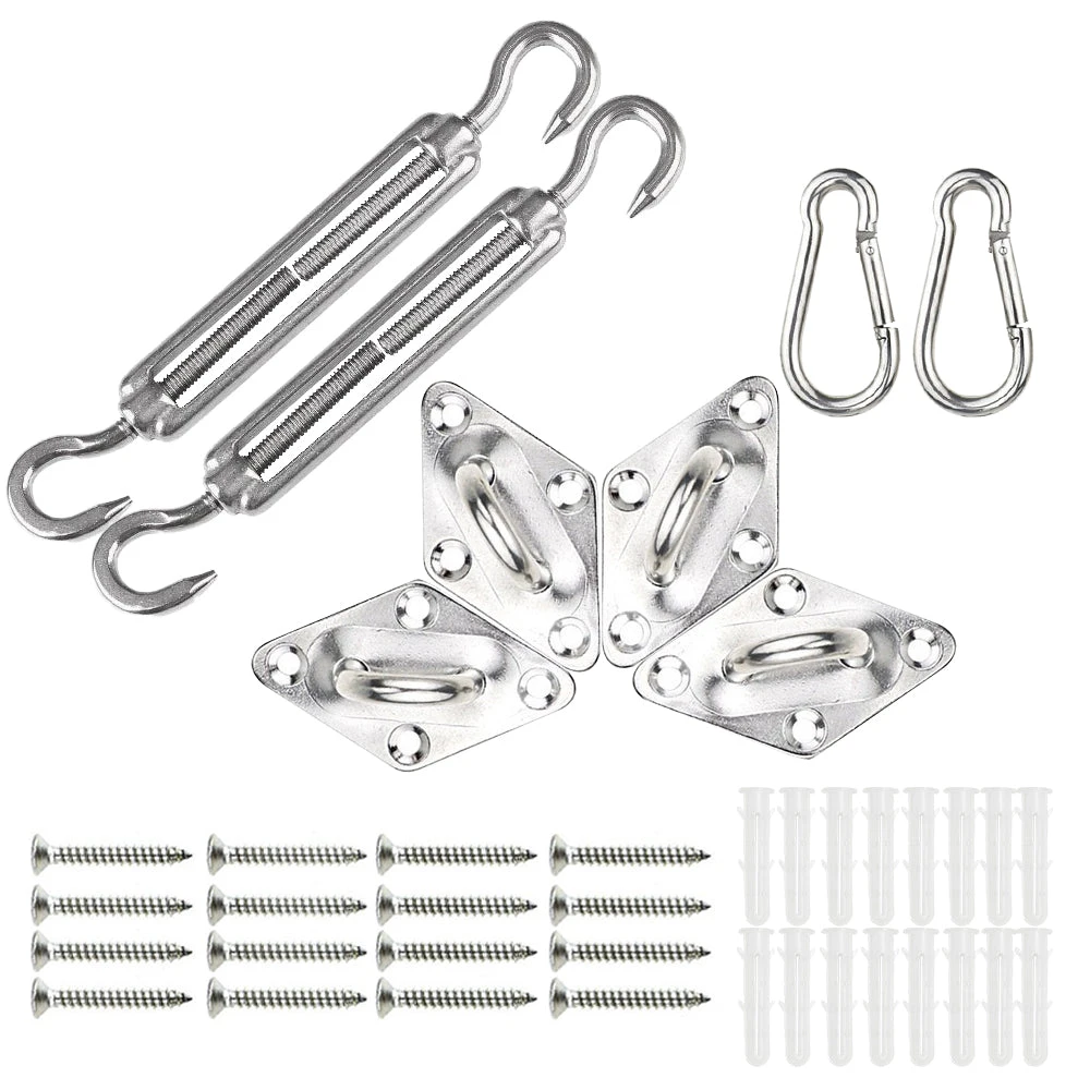 Kit De Fixation 24pcs Pour Voile Ombrage(Kit De Fixation 24pcs Pour Voile Ombrage) 1 Kit De Fixation 24pcs Pour Voile Ombrage(Kit De Fixation 24pcs Pour Voile Ombrage)