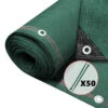Brise Vue Occultant En HDPE 230g/m² 1x10m Avec Attaches De Fixation Vert(Brise Vue Occultant En Hdpe 230g M 1x10m Avec Attaches De Fixation Vert)