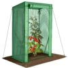 Serre De Jardin Serre Tomates Avec Grande Porte Enroulable Bache PE Renforcee 135g/m2 100x50x150cm Vert(Serre De Jardin Serre Tomates Avec Grande Porte Enroulable Bache Pe Renforcee 135g M2 100x50x150cm Vert)