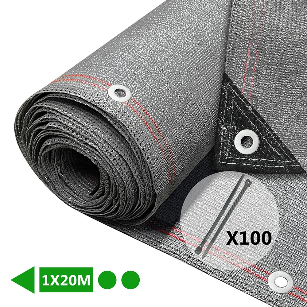 Brise Vue Occultant En HDPE 230g/m² 1x20m Avec Attaches De Fixation Gris(Brise Vue Occultant En Hdpe 230g M 1x20m Avec Attaches De Fixation Gris) 1 Brise Vue Occultant En HDPE 230g/m² 1x20m Avec Attaches De Fixation Gris(Brise Vue Occultant En Hdpe 230g M 1x20m Avec Attaches De Fixation Gris)