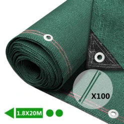 Brise Vue Occultant En HDPE 230g/m² 1.8x20m Avec Attaches De Fixation Vert(Brise Vue Occultant En Hdpe 230g M 1 8x20m Avec Attaches De Fixation Vert)