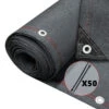 Brise Vue Occultant En HDPE 230g/m² 1.8x10m Avec Attaches De Fixation Anthracite(Brise Vue Occultant En Hdpe 230g M 1 8x10m Avec Attaches De Fixation Anthracite 1)