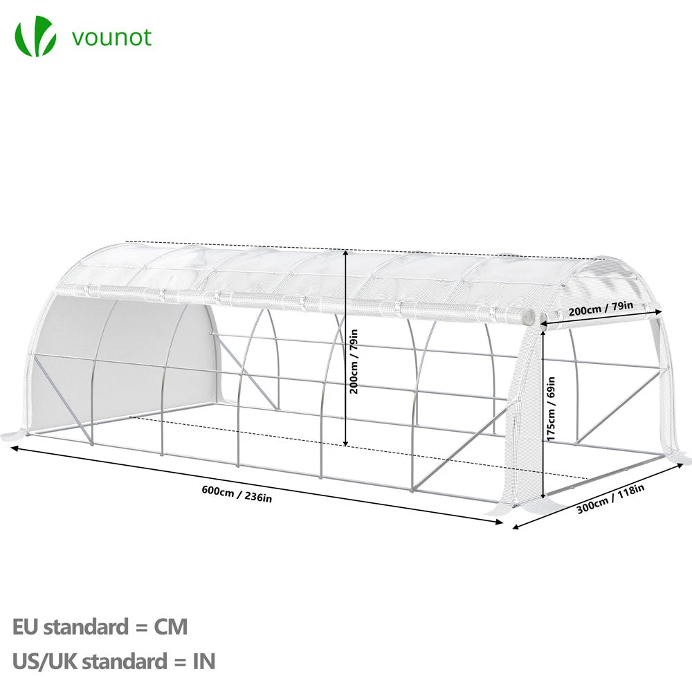 Serre De Jardin Toute Saison 18m2 Avec Portes Laterales(Serre De Jardin Toute Saison 18m2 Avec Portes Laterales) 2 Serre De Jardin Toute Saison 18m2 Avec Portes Laterales(Serre De Jardin Toute Saison 18m2 Avec Portes Laterales) – Image 2