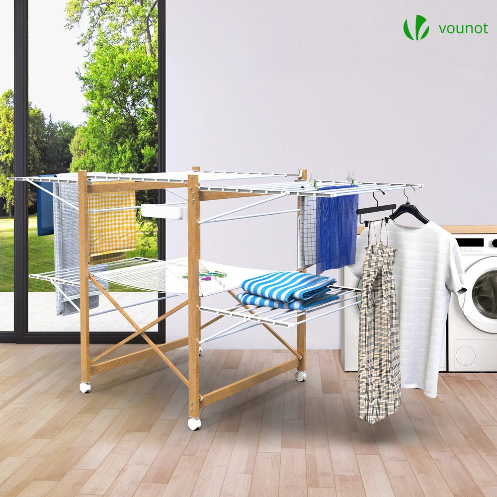 Sechoir A Linge Etendoir Deluxe Pliable Grande Capacite Sechage Style Bois Blanc(Sechoir A Linge Etendoir Deluxe Pliable Grande Capacite Sechage Style Bois Blanc 1) 2 Sechoir A Linge Etendoir Deluxe Pliable Grande Capacite Sechage Style Bois Blanc(Sechoir A Linge Etendoir Deluxe Pliable Grande Capacite Sechage Style Bois Blanc 1) – Image 2