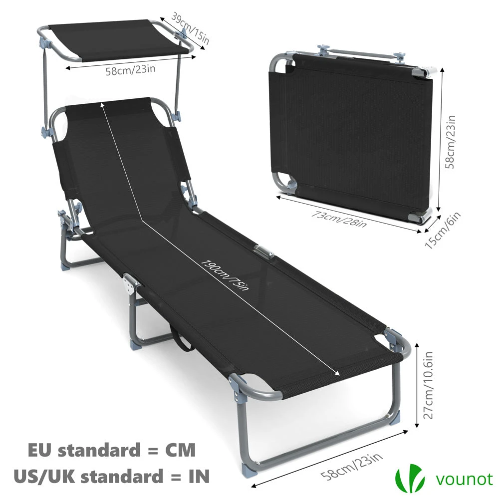 Transat Pare Soleil Textilene Et Range Magazine Lot De 2 Pcs Noir(Transat Pare Soleil Textilene Et Range Magazine Lot De 2 Pcs Noir) 2 Transat Pare Soleil Textilene Et Range Magazine Lot De 2 Pcs Noir(Transat Pare Soleil Textilene Et Range Magazine Lot De 2 Pcs Noir) – Image 2