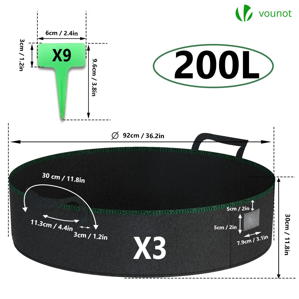 Lot De 3 Sacs De Plantation Non Tisse 200L Avec Poignee Noir(Lot De 3 Sacs De Plantation Non Tisse 200l Avec Poignee Noir) 2 Lot De 3 Sacs De Plantation Non Tisse 200L Avec Poignee Noir(Lot De 3 Sacs De Plantation Non Tisse 200l Avec Poignee Noir) – Image 2