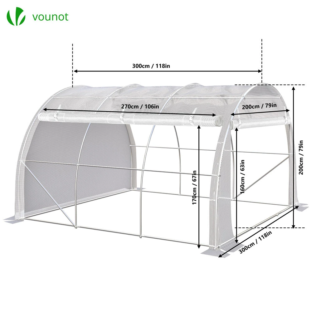 Serre De Jardin Toute Saison 9m2 Avec Portes Laterales(Serre De Jardin Toute Saison 9m2 Avec Portes Laterales) 2 Serre De Jardin Toute Saison 9m2 Avec Portes Laterales(Serre De Jardin Toute Saison 9m2 Avec Portes Laterales) – Image 2