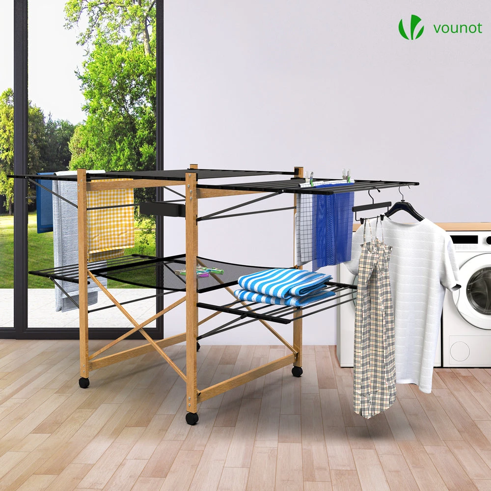 Sechoir A Linge Etendoir Deluxe Pliable Grande Capacite Sechage Style Bois Noir(Sechoir A Linge Etendoir Deluxe Pliable Grande Capacite Sechage Style Bois Noir 1) 2 Sechoir A Linge Etendoir Deluxe Pliable Grande Capacite Sechage Style Bois Noir(Sechoir A Linge Etendoir Deluxe Pliable Grande Capacite Sechage Style Bois Noir 1) – Image 2