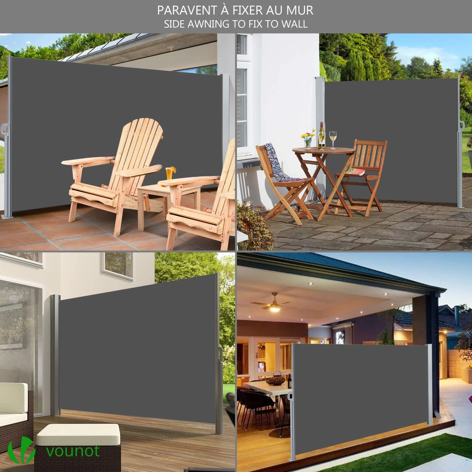 Paravent Retractable Avec Housse De Protection 180x300cm Gris(Paravent Retractable Avec Housse De Protection 180x300cm Gris) 2 Paravent Retractable Avec Housse De Protection 180x300cm Gris(Paravent Retractable Avec Housse De Protection 180x300cm Gris) – Image 2