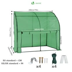 Serre De Jardin Hivernage Murale Adossee Avec Bache PE 200x100x180cm Vert(Serre De Jardin Hivernage Murale Adossee Avec Bache Pe 200x100x180cm Vert) 9 Serre De Jardin Hivernage Murale Adossee Avec Bache PE 200x100x180cm Vert(Serre De Jardin Hivernage Murale Adossee Avec Bache Pe 200x100x180cm Vert) -Boutique Vounot 3 02efecec cce1 463a 8c42 53adc32d9620