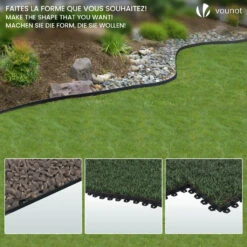Bordure De Jardin PVC Flexible 40m Avec Piquets Noir(Bordure De Jardin Pvc Flexible 40m Avec Piquets Noir) -Boutique Vounot 3 18390f02 6274 4c81 be2e 3e0a981738e7