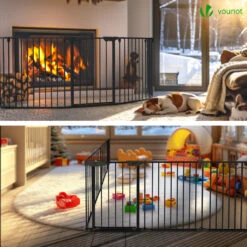 Barriere De Securite Cheminee Pliable 3.75M 6 Panneaux Noir(Barriere De Securite Cheminee Pliable 3 75m 6 Panneaux Noir) -Boutique Vounot 3 1a758187 f957 473a ba36 ed1cbea6194f