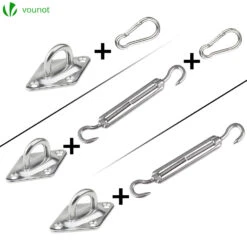 Kit De Fixation 24pcs Pour Voile Ombrage(Kit De Fixation 24pcs Pour Voile Ombrage) 9 Kit De Fixation 24pcs Pour Voile Ombrage(Kit De Fixation 24pcs Pour Voile Ombrage) -Boutique Vounot 3 239a3219 5c00 458e b700 eea416e710c4