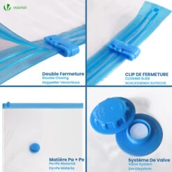 Sac De Rangement Sous Vide Aspirateur Avec Pompe Lot De 10pcs(Sac De Rangement Sous Vide Aspirateur Avec Pompe Lot De 10pcs) 9 Sac De Rangement Sous Vide Aspirateur Avec Pompe Lot De 10pcs(Sac De Rangement Sous Vide Aspirateur Avec Pompe Lot De 10pcs) -Boutique Vounot 3 25e240fa c88a 41cc 81de f8a829dc8fcd