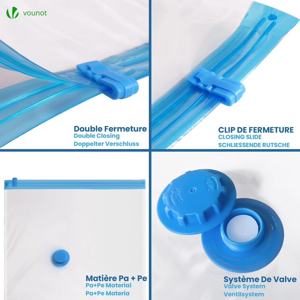 Sac De Rangement Sous Vide Aspirateur Avec Pompe Lot De 10pcs(Sac De Rangement Sous Vide Aspirateur Avec Pompe Lot De 10pcs) 3 Sac De Rangement Sous Vide Aspirateur Avec Pompe Lot De 10pcs(Sac De Rangement Sous Vide Aspirateur Avec Pompe Lot De 10pcs) – Image 3