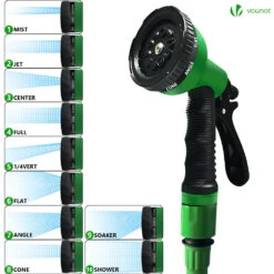 Tuyau D’Arrosage Extensible 30m Avec Accessoires Vert(Tuyau D Arrosage Extensible 30m Avec Accessoires Vert) -Boutique Vounot 3 29c16e8f cb24 4c40 ac07 fe1339b2eb09