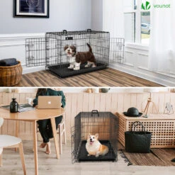 Cage Pour Chien Pliable Avec 2 Portes Verrouillable Plateau Amovible Et Housse De Protection 92x58x64cm(Cage Pour Chien Pliable Avec 2 Portes Verrouillable Plateau Amovible Et Housse De Protection 92x58x64cm) 9 Cage Pour Chien Pliable Avec 2 Portes Verrouillable Plateau Amovible Et Housse De Protection 92x58x64cm(Cage Pour Chien Pliable Avec 2 Portes Verrouillable Plateau Amovible Et Housse De Protection 92x58x64cm) -Boutique Vounot 3 2e52f9f8 548c 476f 92e4 eeadfa9d15df