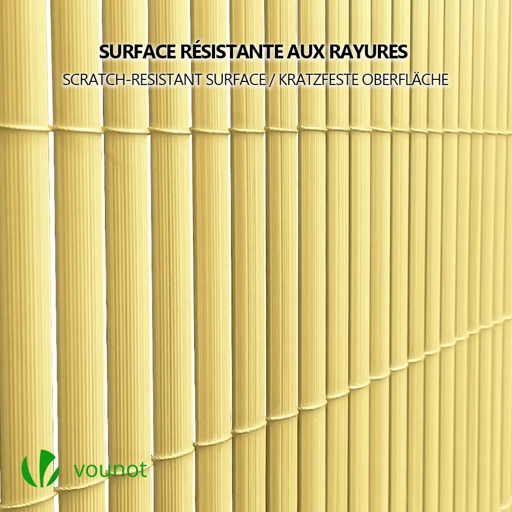Canisse PVC Brise Vue Ultra Renforce Avec Attaches De Fixation 80x300cm Beige(Canisse Pvc Brise Vue Ultra Renforce Avec Attaches De Fixation 80x300cm Beige) 3 Canisse PVC Brise Vue Ultra Renforce Avec Attaches De Fixation 80x300cm Beige(Canisse Pvc Brise Vue Ultra Renforce Avec Attaches De Fixation 80x300cm Beige) – Image 3