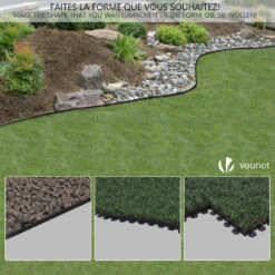 Bordure De Jardin Plastique Flexible 10m Avec Piquets Noir(Bordure De Jardin Plastique Flexible 10m Avec Piquets Noir) -Boutique Vounot 3 3ba91825 36a8 4afb 90ce 9ebf525dee71