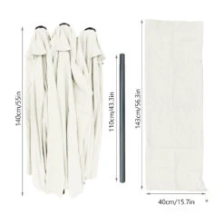 Parasol Jardin Double Aluminium 270 X 460 Cm Beige(Parasol Jardin Double Aluminium 270 X 460 Cm Beige 1) -Boutique Vounot 3 3fef7d61 660d 4de6 99de d7171b5e4ce7