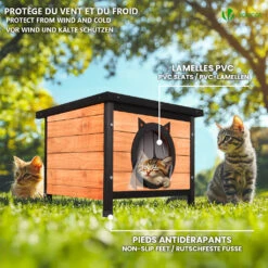 Maison Pour Chat En Bois Avec Toit Bitumé Et Entrée En Forme D'oreilles De Chat(Maison Pour Chat En Bois Avec Toit Bitume Et Entree En Forme Doreilles De Chat) 9 Maison Pour Chat En Bois Avec Toit Bitumé Et Entrée En Forme D'oreilles De Chat(Maison Pour Chat En Bois Avec Toit Bitume Et Entree En Forme Doreilles De Chat) -Boutique Vounot 3 4fc69415 0ae7 4660 8674 8c0b6efeb3ab